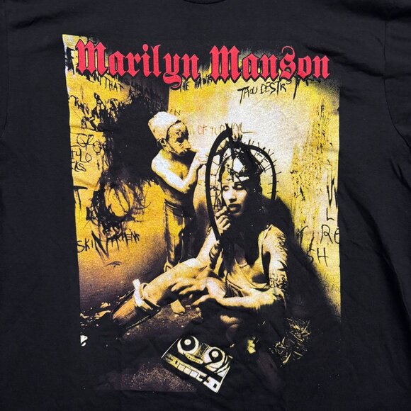 Marilyn Manson Portrait of American Family Album Band Tee L - Picture 2 of 4